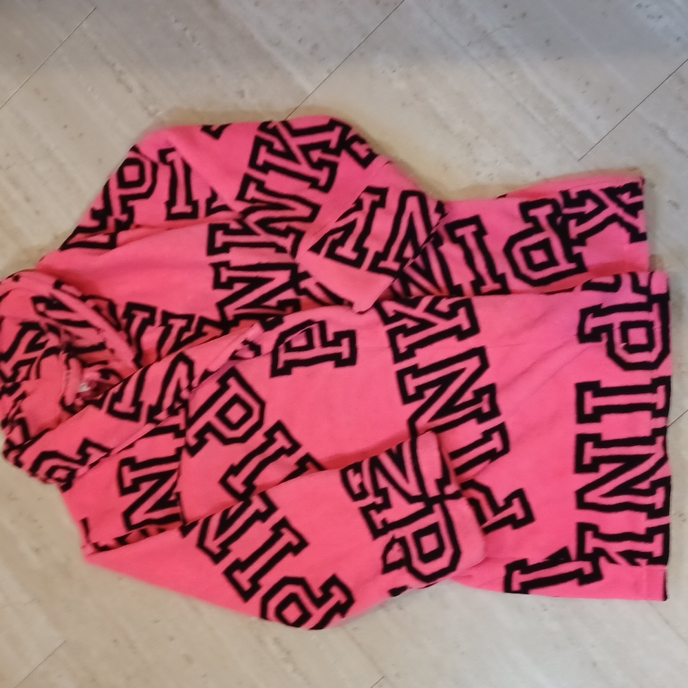 Pink Victoria's Secret Signature Belted Robe